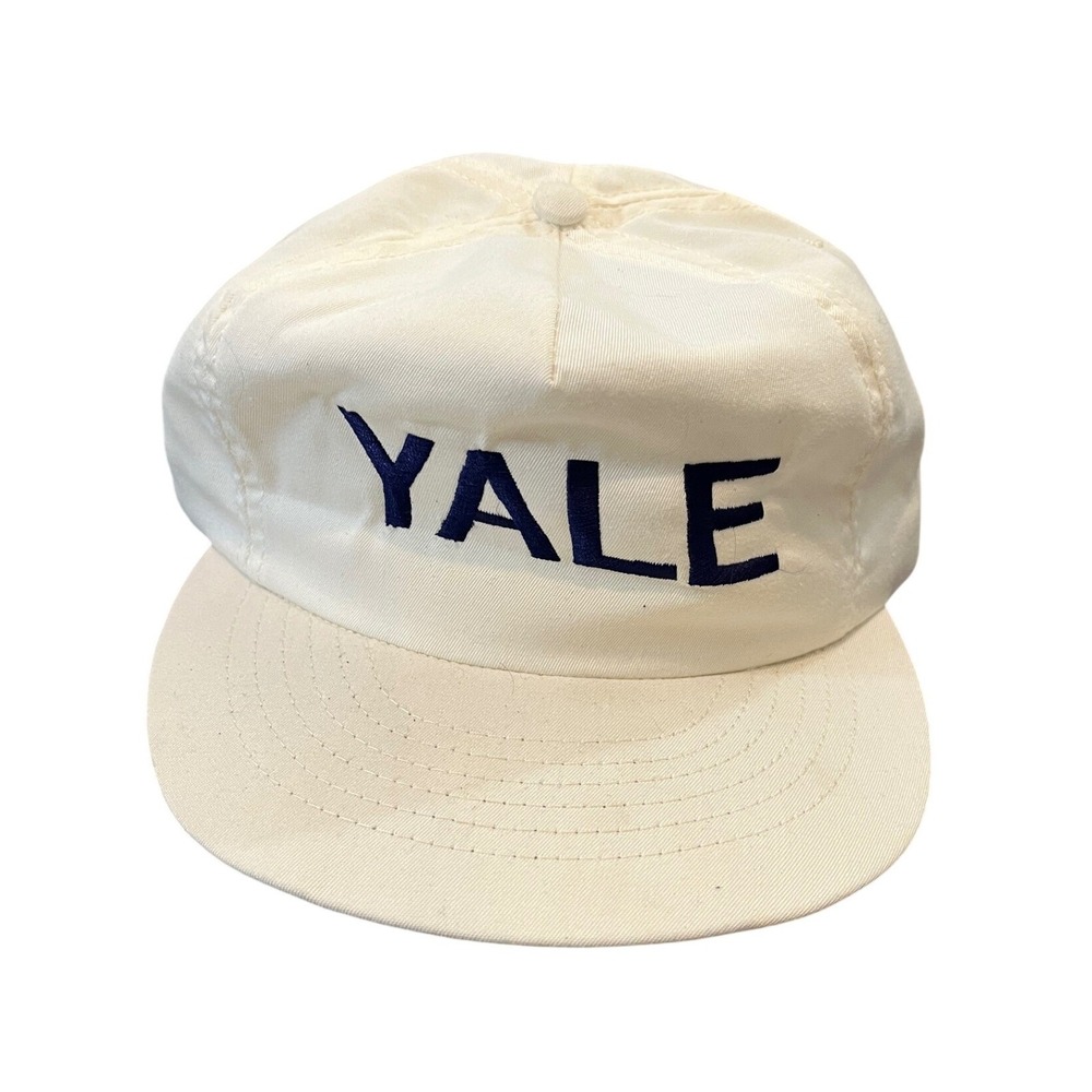 University Square Yale Hat Mens OSFA White Vintage Ivy Snapback Made in USA
